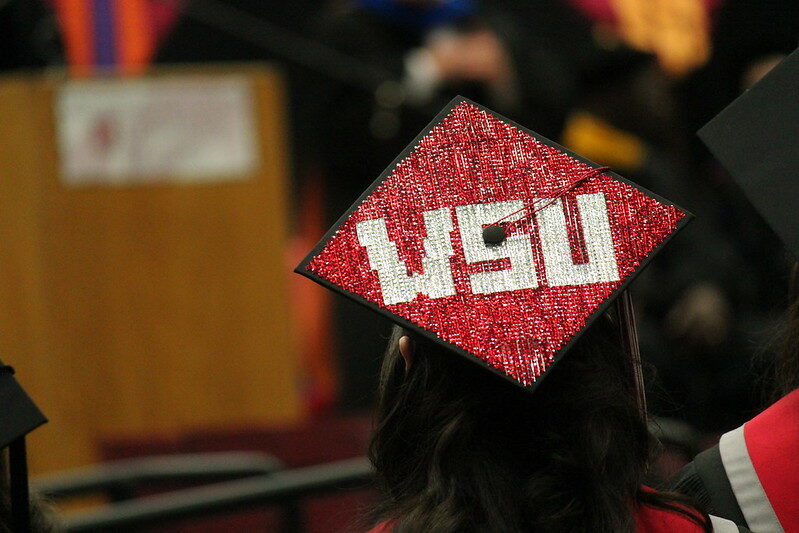 WSU Tri-Cities bejeweled mortarboard.