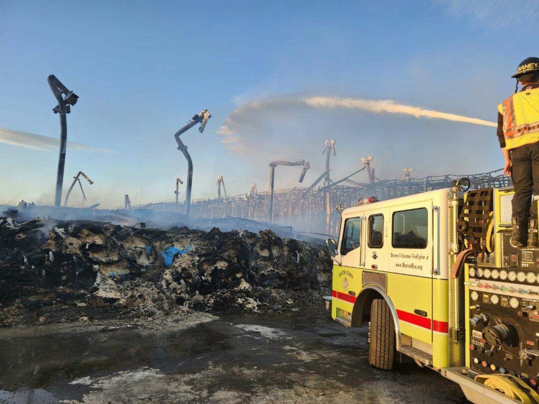 Lineage Logistics fire in Finley