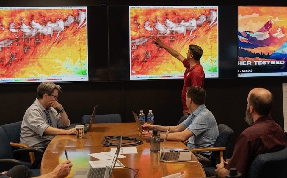 Wildfire forecasting testing with NOAA team.