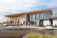 Rendering of Columbia Basin Health Association's west Pasco medical clinic.