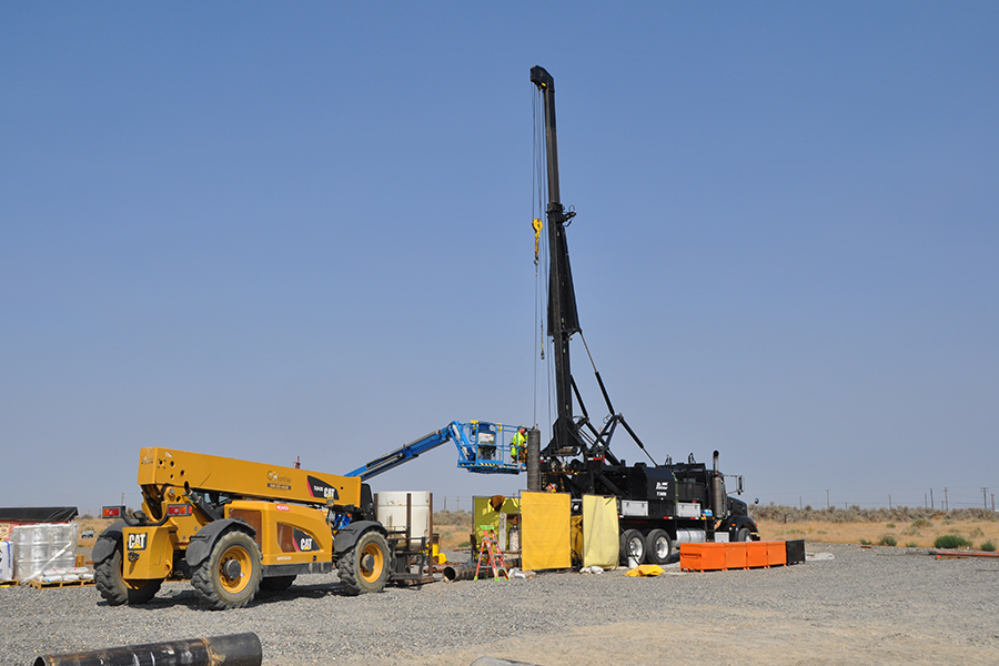 CPCCo is installing about a dozen new extraction wells on the Central Plateau as part of a project to expand treatment capacity at the 200 West Pump & Treat Facility, the largest of Hanford’s six groundwater treatment plants.